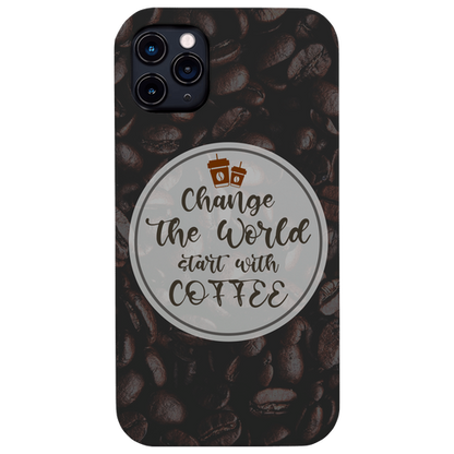 Start With Coffee - UV Color Printed