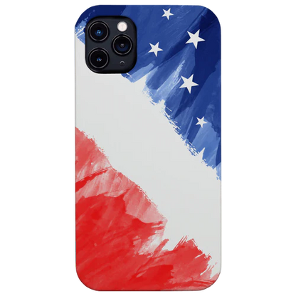 USA Flag Sketch - UV Color Printed