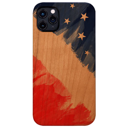 USA Flag Sketch - UV Color Printed