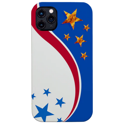 Curved USA Flag - UV Color Printed
