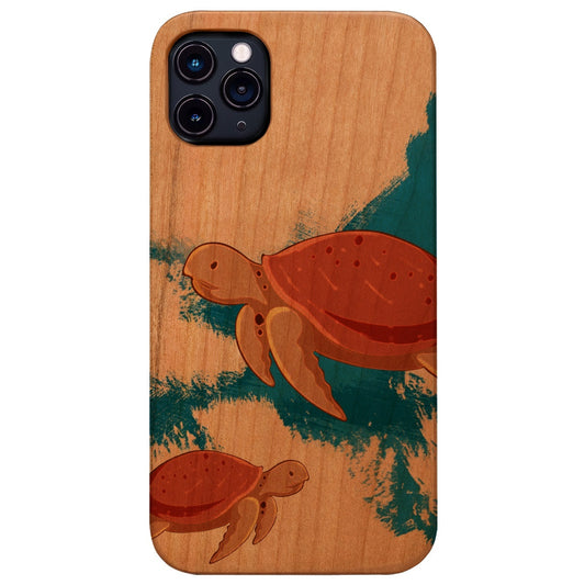 Swimming Turtle - UV Color Printed