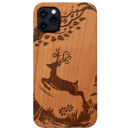Jumping Deer - Engraved