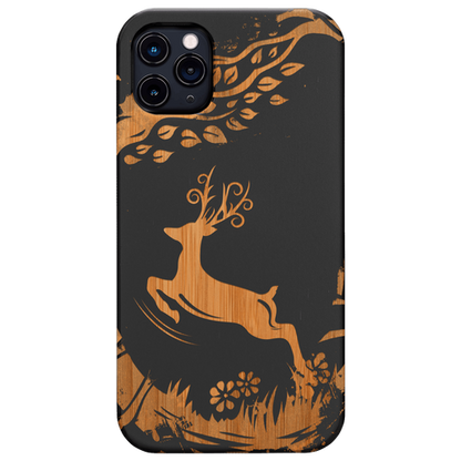 Jumping Deer - Engraved
