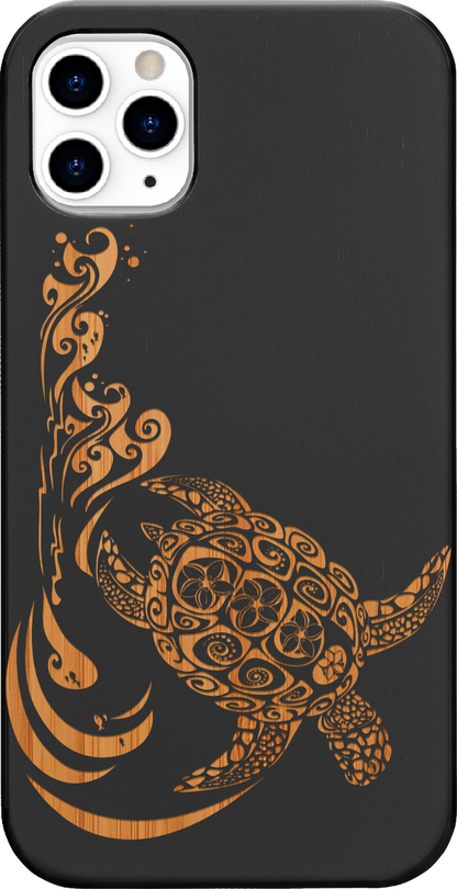 Hawaiian Turtle 3 - Engraved