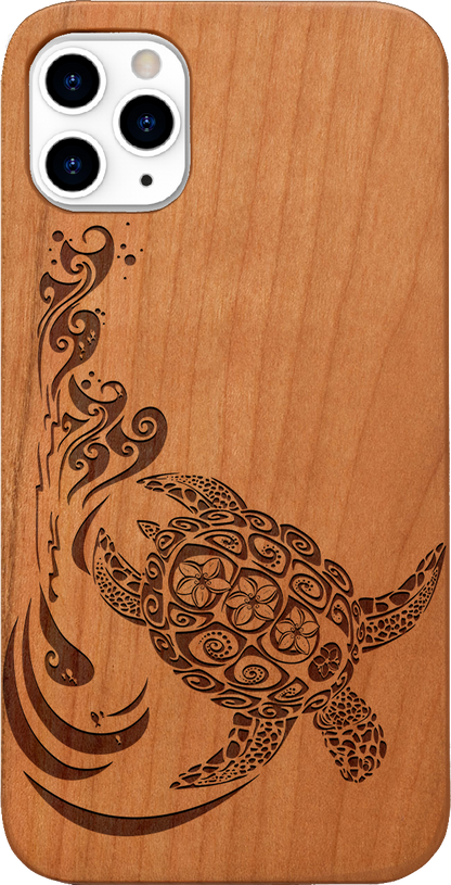 Hawaiian Turtle 3 - Engraved