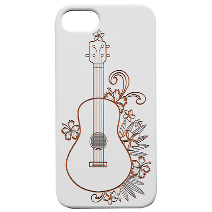 Ukelele With Flowers - Engraved