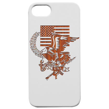 U.S. Flag with Eagle - Engraved