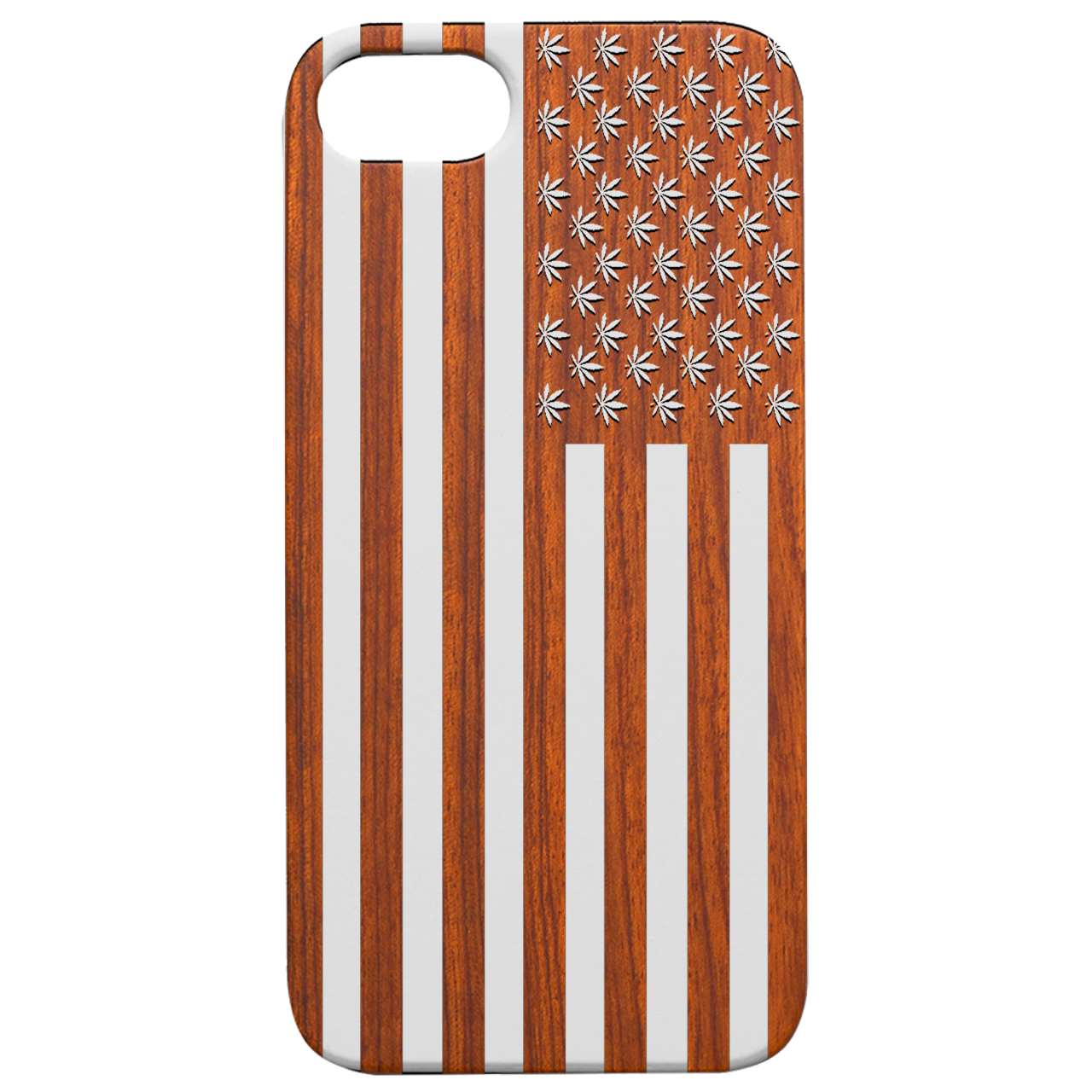 Usa Flag Marijuana - Engraved